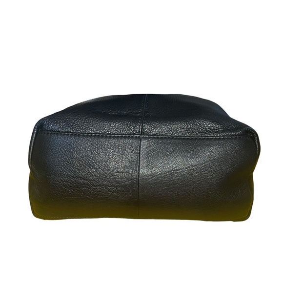 Great American Leather Works black leather organizer shoulder bag - Picture 5 of 5